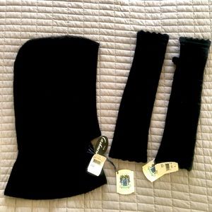 Portolano cashmere snood and hand warmers